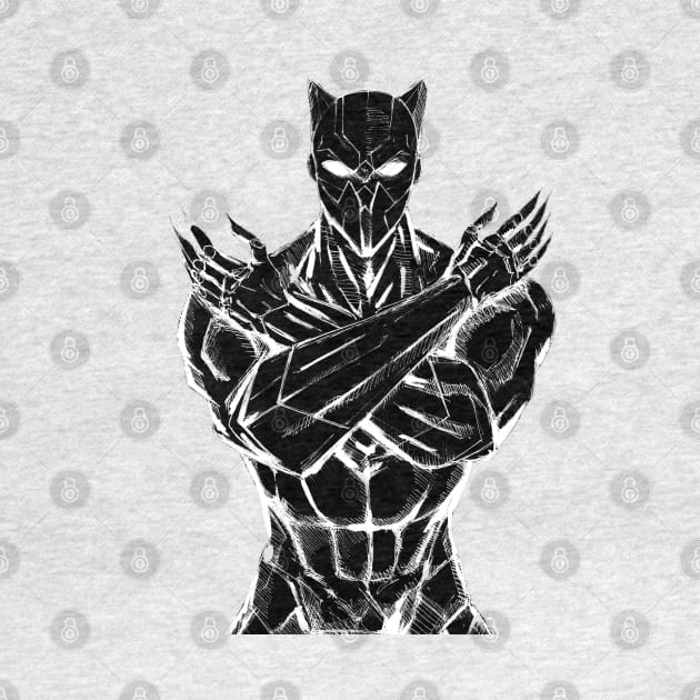 the black panther tchalla by jorge_lebeau